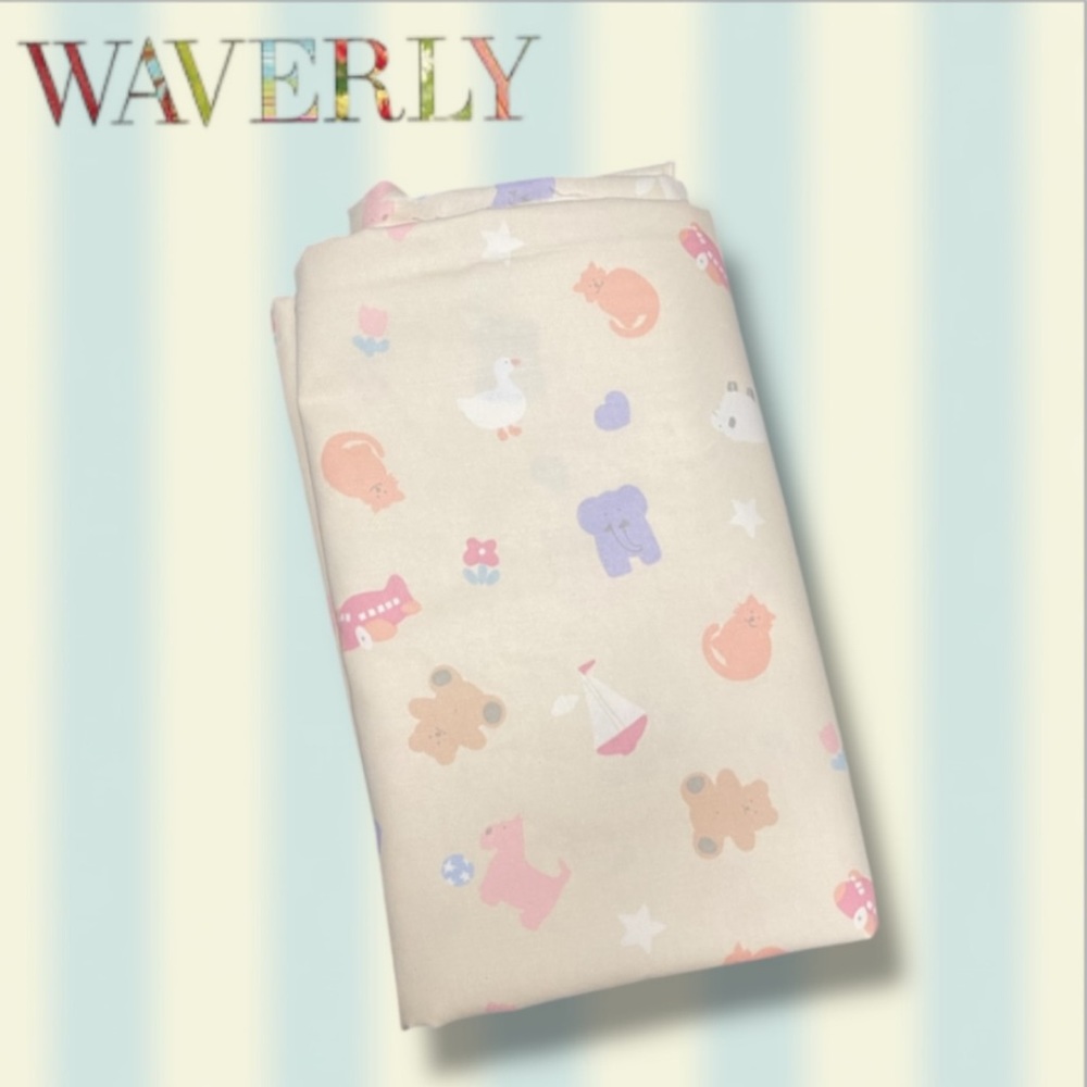 Waverly Vintage 1980’s “Favorite Things” Pastel Nursery Print Fabric